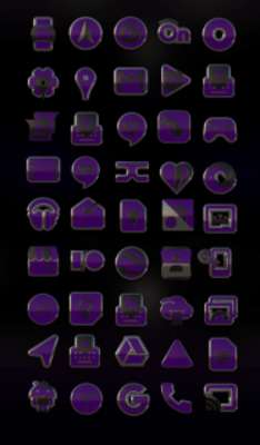 Play Purple Star HD Icon Pack 
