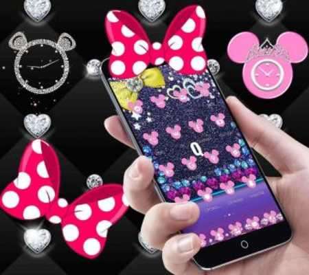 Play Purple Witty Minny Glitter Diamond Theme 