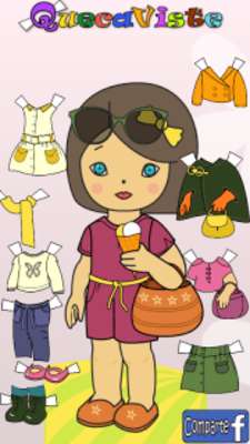 Play Queca Dress up Paper Dolls 