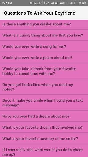 Play APK Questions To Ask Your Boyfriend  and enjoy Questions To Ask Your Boyfriend with UptoPlay com.Questions.boyfriend.yr