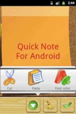 Play Quick Note sticky note widget 