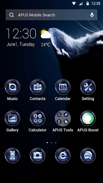 Play APK QUIET CAT-APUS Launcher theme  and enjoy QUIET CAT-APUS Launcher theme with UptoPlay com.apusapps.theme.i_the_quiet_cat_c8426e9dda