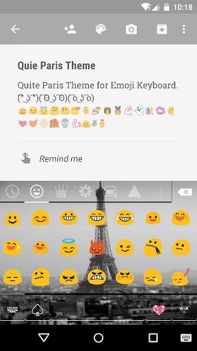 Play APK Quiet Paris Emoji Keyboard  and enjoy Quiet Paris Emoji Keyboard with UptoPlay emoji.keyboard.emoticonkeyboard
