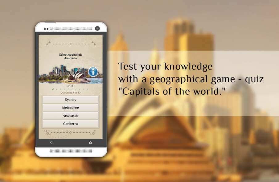 Play Quiz: Capitals of the world 