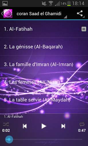 Play Quran - Saad El Ghamidi 