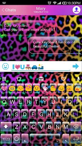 Play APK Rainbow Cheetah Emoji Keyboard  and enjoy Rainbow Cheetah Emoji Keyboard with UptoPlay emoji.keyboard.emoticonkeyboard