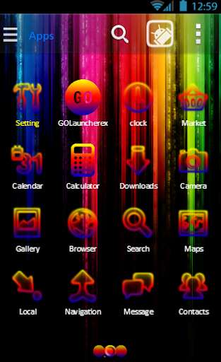 Play Rainbow Go Launcher theme 