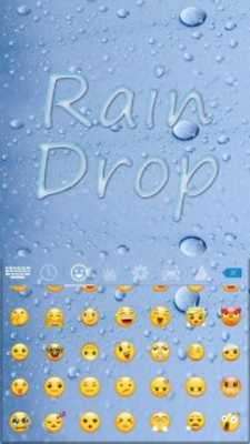Play Rain Drop Keyboard Theme 