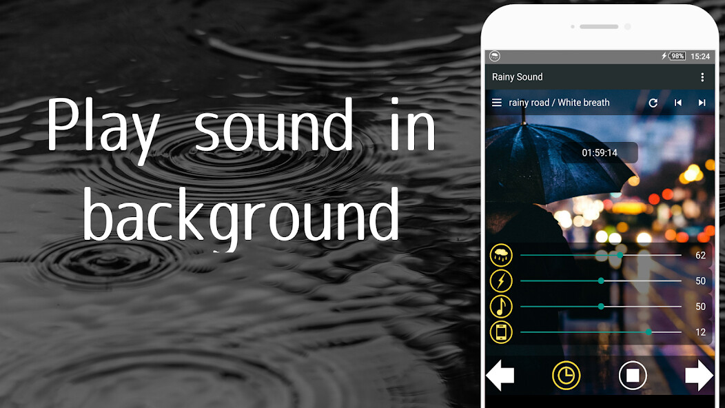 Play Rainy Sound comfortable sleep 