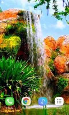 Play Rainy Waterfall Live Wallpaper 