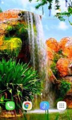Play Rainy Waterfall Live Wallpaper 