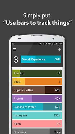 Play APK Raise The Bar - Goal Tracker  and enjoy Raise The Bar - Goal Tracker with UptoPlay com.lvl.xpbar