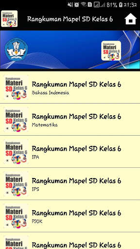 Play Rangkuman Mapel SD Kelas 6 