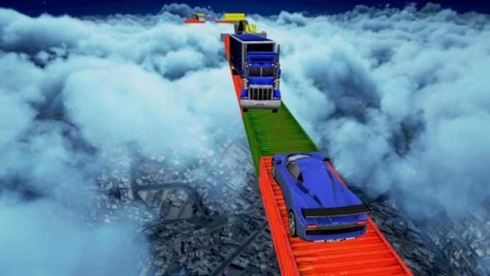 Play Real impossible tracks stunts: 3D Car Racing Game 