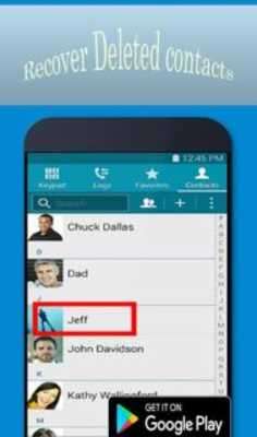 Play Recover Deleted contacts 2016 
