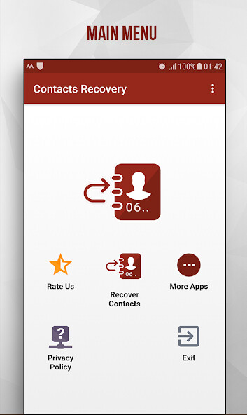 Play Recover deleted contacts 