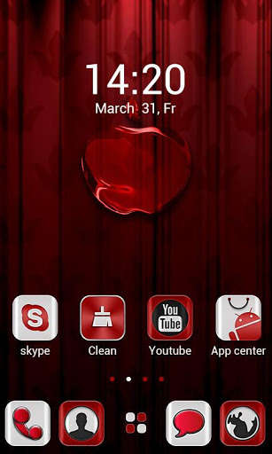 Play Red apple GO Launcher Theme 