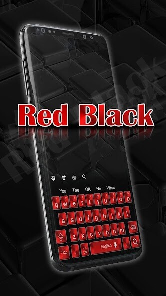 Play Red Black Keyboard Theme 