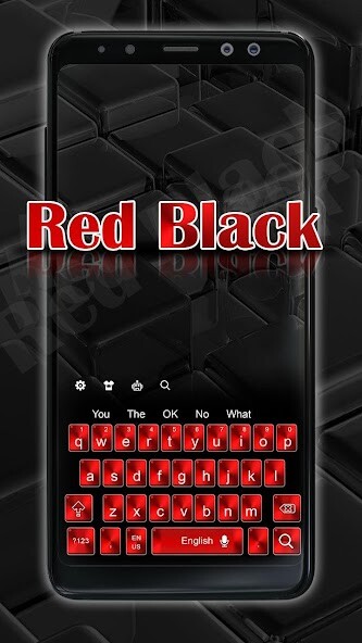 Play Red Black Keyboard Theme 