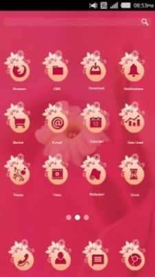 Play Red Flower CM Launcher Theme 