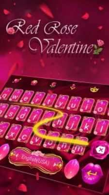Play Red Rose Keyboard Theme for Valentine's Day 