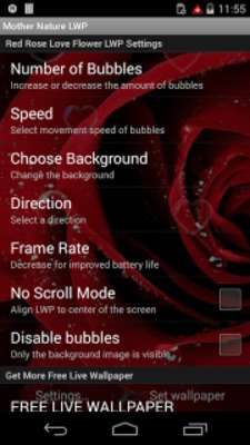 Play Red Rose Love Flower Free LWP 