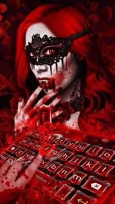 Play Red Rose Vampire Love Keyboard Theme 