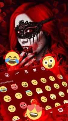 Play Red Rose Vampire Love Keyboard Theme 