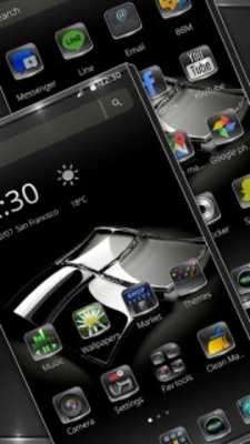 Play Reflector Black glass Theme 