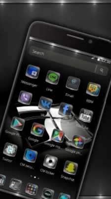 Play Reflector Black glass Theme 