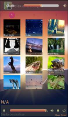 Play Relax and sleep: nature sounds 