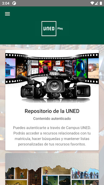 Play APK Reproductor multimedia UNED  and enjoy Reproductor multimedia UNED with UptoPlay air.es.uned.intecca.MeetingMobile