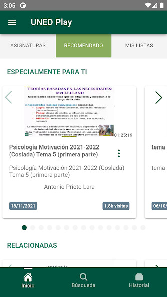 Play APK Reproductor multimedia UNED  and enjoy Reproductor multimedia UNED with UptoPlay air.es.uned.intecca.MeetingMobile