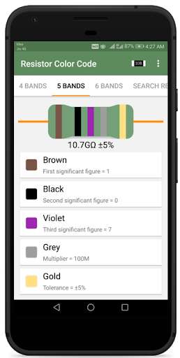 Play APK Resistor Color Code And SMD Code Calculator  and enjoy Resistor Color Code And SMD Code Calculator with UptoPlay com.galaxy.resistorcode