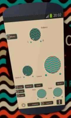 Play Retro waves Poweramp Skin 