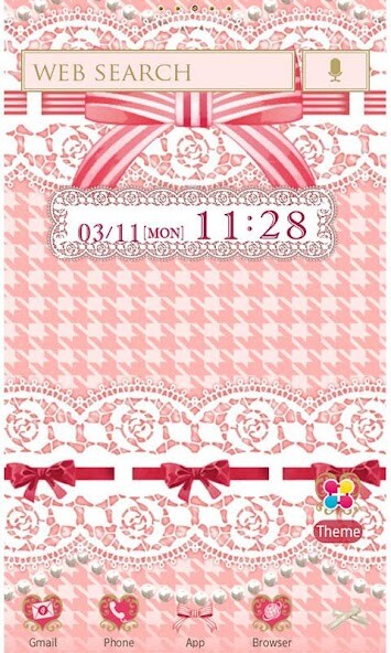 Play APK Ribbons and Lace Wallpaper  and enjoy Ribbons and Lace Wallpaper with UptoPlay jp.co.a_tm.android.plus_millefeuille_ribbon