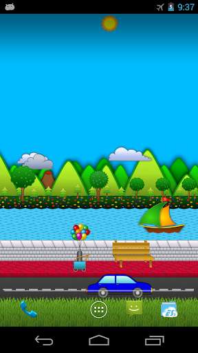 Play APK Riverside HD Lite  and enjoy Riverside HD Lite with UptoPlay com.poash.lwp.riversidelite