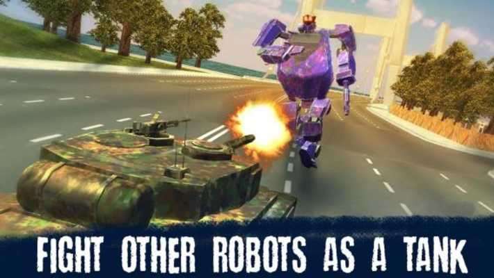 Play Robot Ray Transform Tank Fight 