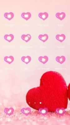 Play Romantic Heart Launcher Theme 