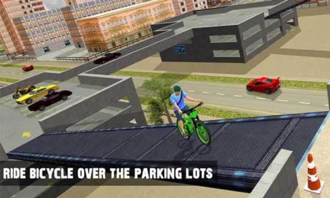 Play Rooftop BMX Bicycle Stunts 