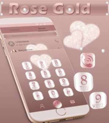 Play Rose gold diamond Theme 