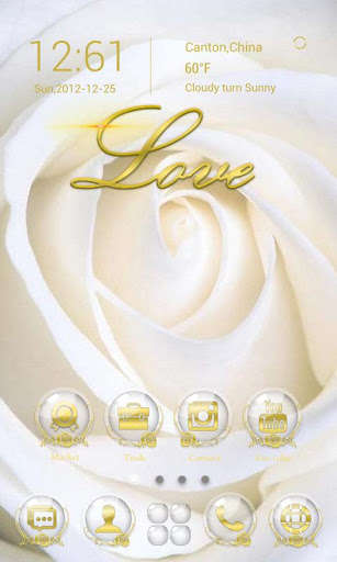 Play APK Rose Love GO Launcher Theme  and enjoy Rose Love GO Launcher Theme with UptoPlay com.gau.go.launcherex