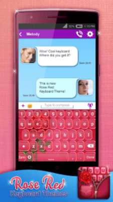 Play Rose Red Keyboard Themes 