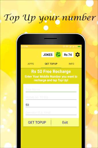 Play APK Rs 50 Free Recharge  and enjoy Rs 50 Free Recharge with UptoPlay in.co.recharge.rs50