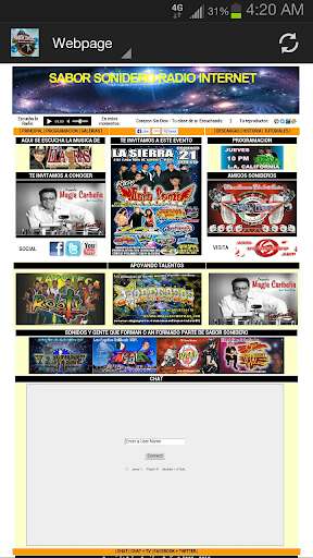 Play APK Sabor Sonidero Radio  and enjoy Sabor Sonidero Radio with UptoPlay com.andromo.dev241278.app226867