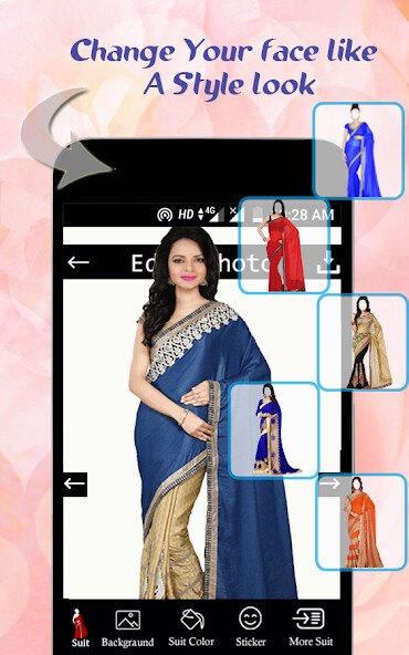 Play Saree Photo Montage 