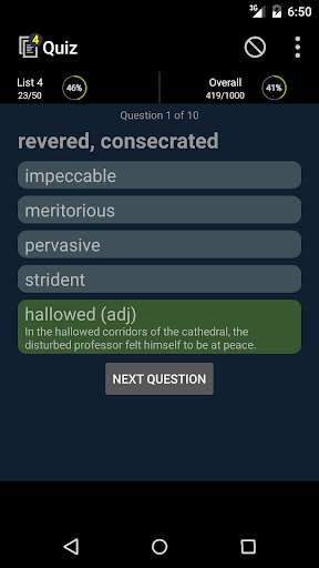 Play APK SAT Vocabulary Quiz 1000  and enjoy SAT Vocabulary Quiz 1000 with UptoPlay com.blueram.snapsat1000