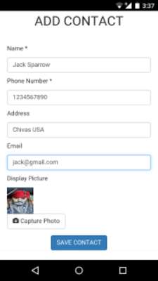 Play Save Contact 