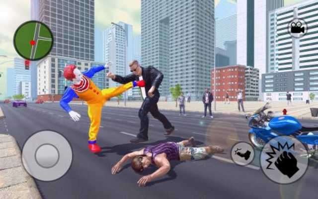 Play Scary Clown Crime Simulator:City Clown Gang Attack 