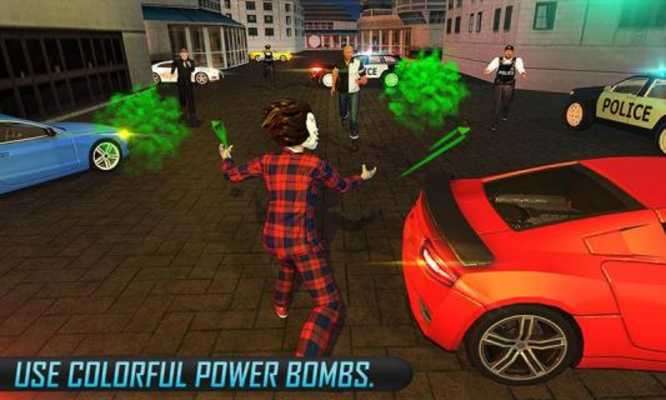 Play Scary Clown Gang Wars Police Cops Vegas City Game 